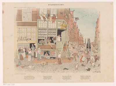 Cityscape by Gerrit Willem Dijsselhof