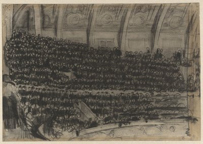 Spectators in the Stands of Circus Carré by Gerrit Willem Dijsselhof