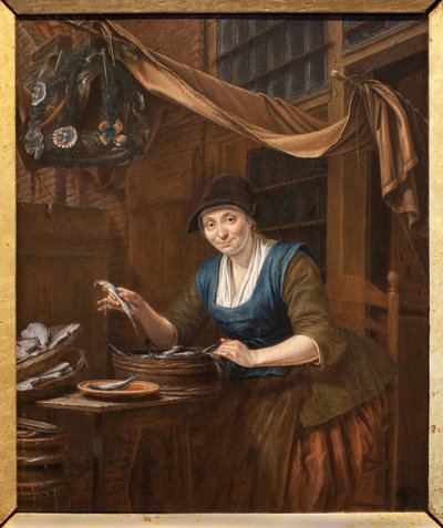 The fishmonger by Gerrit Zegelaar