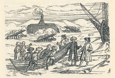 Barents in the Arctic: Hut wherein we wintered by Gerrit de Veer