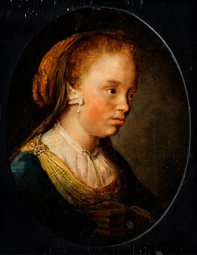 Portrait of a Young Girl by Gerrit or Gerard Dou
