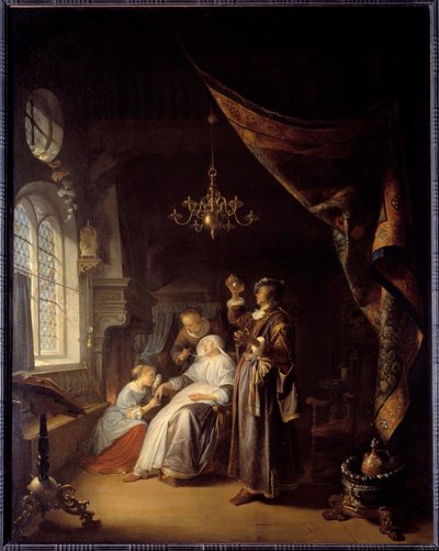 The hydropic woman by Gerrit Dou