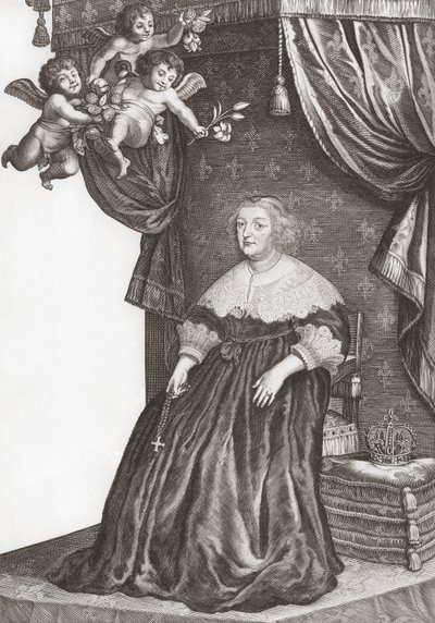 Marie de Medici, Queen of France (Portrait) by Gerrit van (after) Honthorst