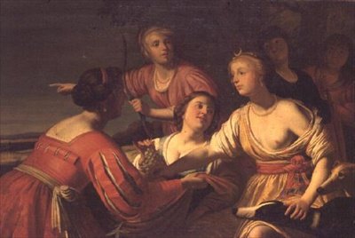 Diana and her Nymphs by Gerrit van (follower of) Honthorst