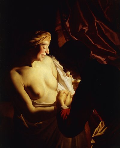 A Young Woman and her Maid by Gerrit van Honthorst