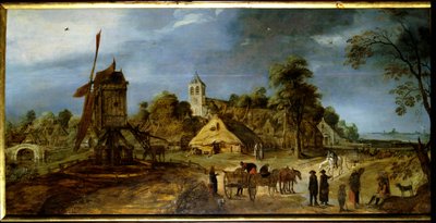 A Village Street by Gerrit van Honthorst