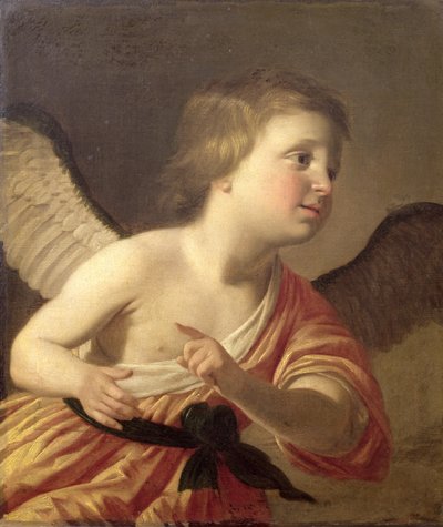 Portrait of the young Prince Maurice of Bohemia as Cupid by Gerrit van Honthorst