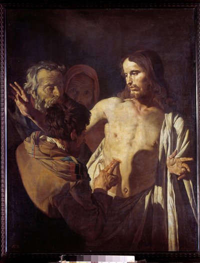 The Incredulity of St. Thomas by Gerrit van Honthorst
