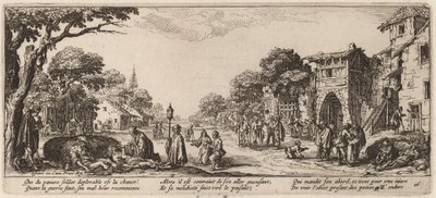 Dying Soldiers by the Roadside by Gerrit van Schagen after Jacques Callot