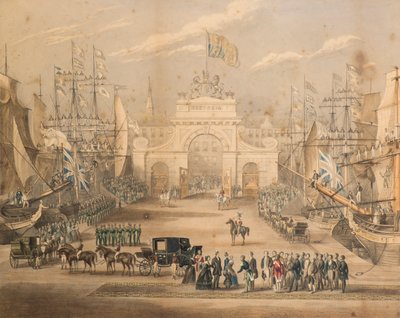 Reception of Queen Victoria, Prince Albert and Princess Royal at Dundee by Gershom Gourlay Cumming