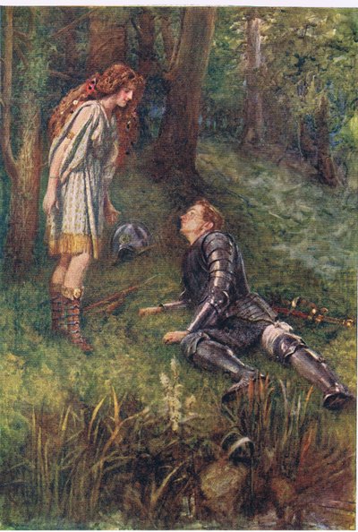 Belphoebe and Timius, Stories from the Faerie Queen published by George Harrap and Company by Gertrude E. Demain (after) Hammond