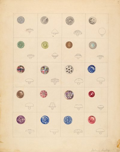Buttons, c. 1937 by Gertrude Lemberg