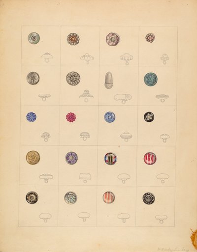 Buttons, c. 1937 by Gertrude Lemberg