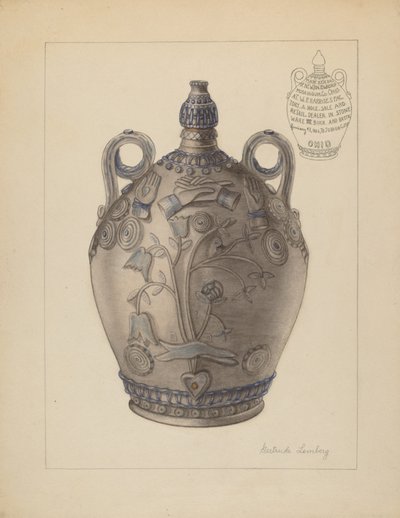 Jug with Stopper, c. 1937 by Gertrude Lemberg