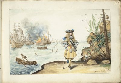 Moses on the Coast Near Harwich by Gesina ter Borch (signed by artist)