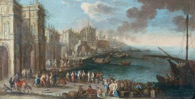 Capriccio or a Mediterranean Dock by Gherardo Poli