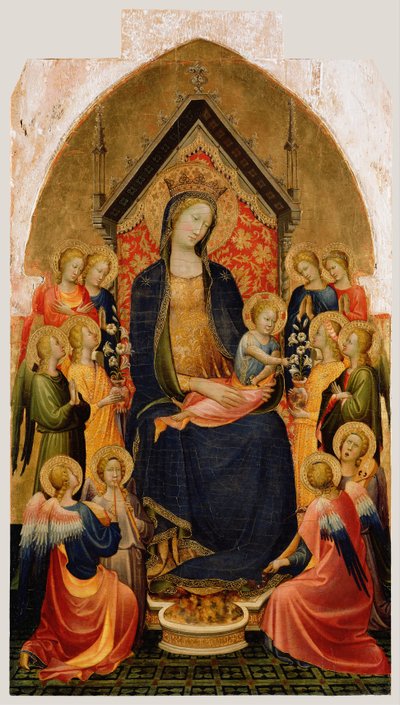 Madonna and Child with Musical Angels, c.1410 by Gherardo Starnina