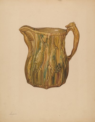 Pitcher, c. 1938 by Giacinto Capelli