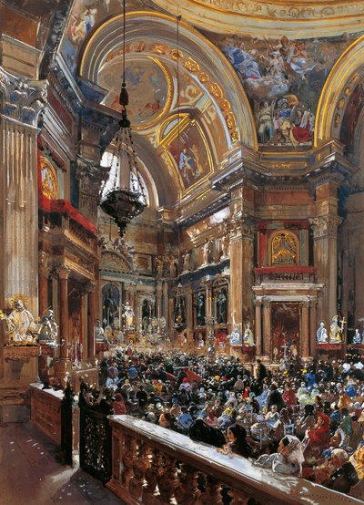 Interior of chapel of St Januarius