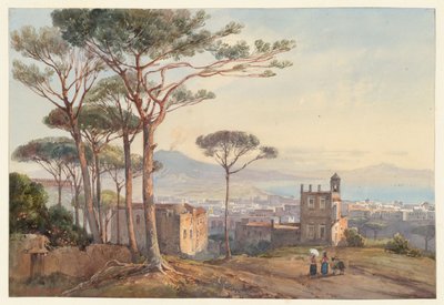 Naples from the Conocchia, One of Four Small Views of Naples from an Album Amicorum by Giacinto Gigante