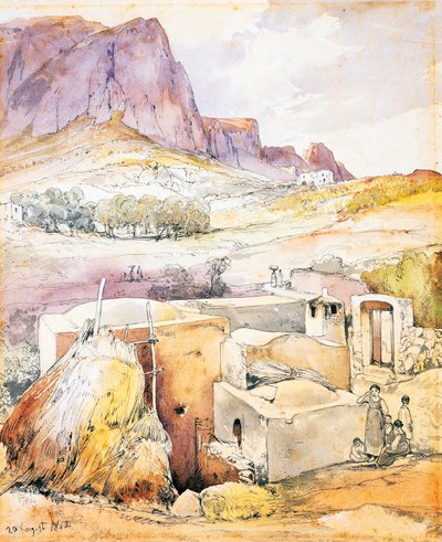 Rural house at the foot of Mount Solaro by Giacinto Gigante