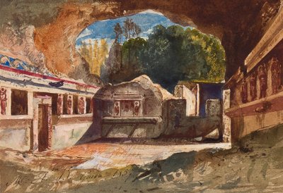 The Tepidarium, Pompeii, with Additions by Princess Maria Annunziata di Borbone, 1857 by Giacinto Gigante
