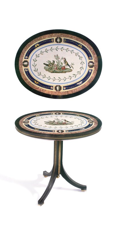 Micromosaic Tabletop, Rome, Late 18th Century by Giacomo (attr. to) Raffaelli