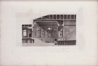 Cross-Section of the Auditorium of the Hermitage Theatre by Giacomo Antonio Domenico Quarenghi