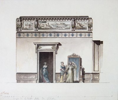 The Pavlovsk Palace. Design for the Dressing Room by Giacomo Antonio Domenico Quarenghi