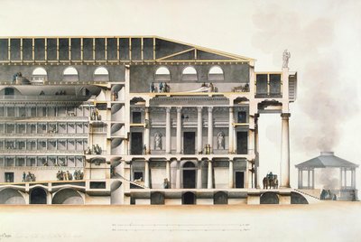 The Saint Petersburg Imperial Bolshoi Kamenny Theatre, Early 19th Century by Giacomo Antonio Domenico Quarenghi
