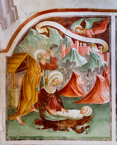Marriage at Cana (detail) by Giacomo Borlone de Buschis