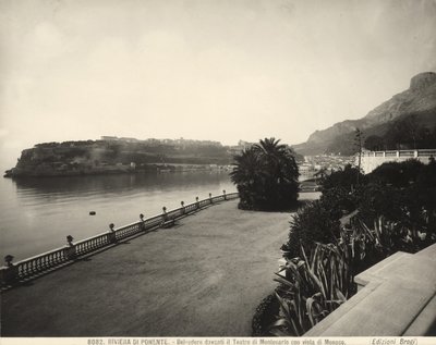 Lookout in front of the Montecarlo Casino with a view of Monaco by Giacomo Brogi