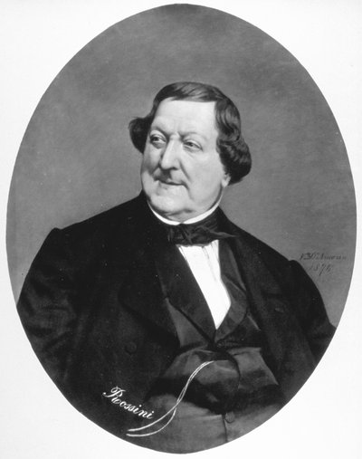 Portrait of the Composer Gioacchino Rossini (photo) by Giacomo Brogi