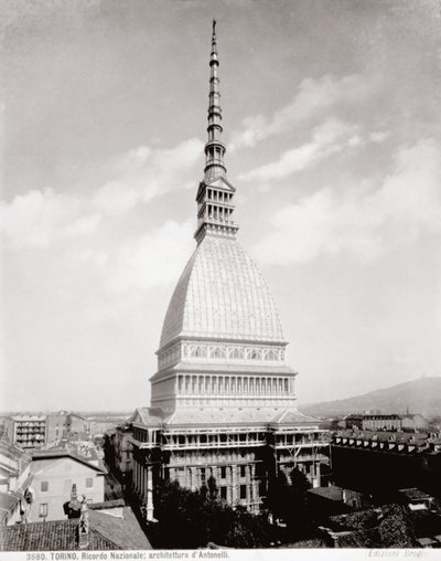 View of the Antonellian Mole in Turin, c.1890 by Giacomo Brogi