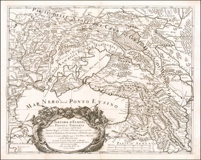 1684 Map of Little Tartary by Giacomo Cantelli