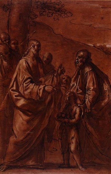 The Miracle of the Loaves and Fishes by Giacomo Cavedoni