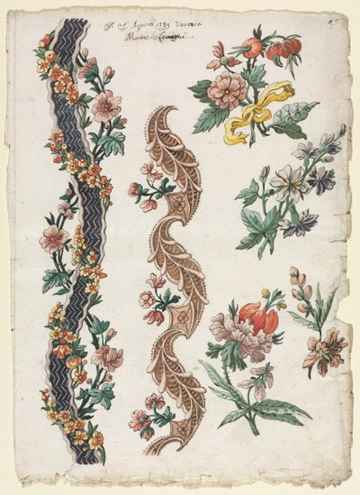 Floral Designs and Floral Bands by Giacomo Cavenezia