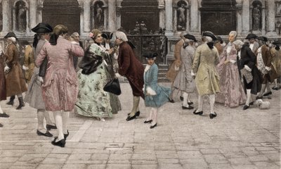 The Promenade by Giacomo Favretto