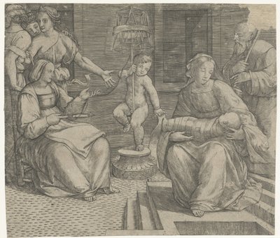 Holy Family with Elizabeth and John the Baptist by Giacomo Francia