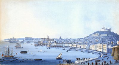 The arrival of Rear Admiral Horatio Nelson (1758-1805) in Naples, September 22 by Giacomo Guardi