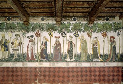 The Nine Worthies and the Nine Worthy Women (detail) by Giacomo Jaquerio