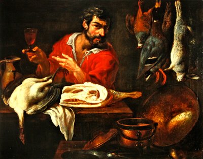 Cook in a pantry by Giacomo Legi
