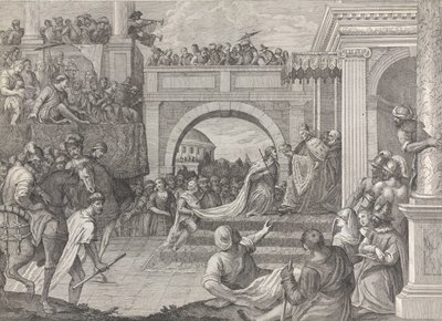 Doge Enrico Dandolo Crowns Baldovino the First Emperor of the Latin Empire of Constantinople by Giacomo Leonardis
