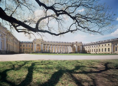 The Alexander Palace in Tsarkoye Selo. Architect Giacomo Antonio Domenico Quarenghi, palace 1792-1796. Italian art by Giacomo Quarenghi
