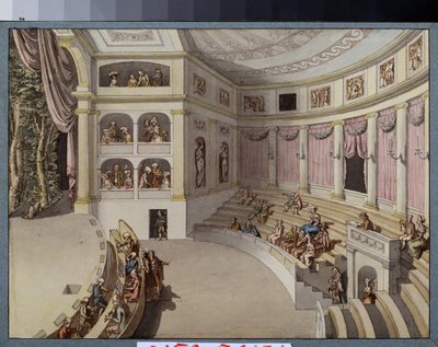 Design for the Decoration of a Theater Hall by Giacomo Quarenghi