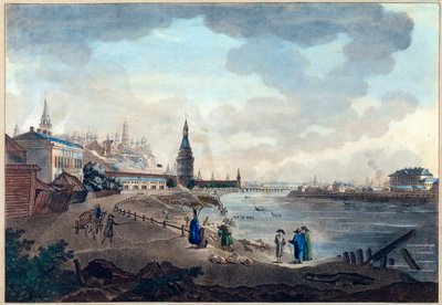 View of the Kremlin from the Stone Bridge over the Moskva River by Giacomo Quarenghi