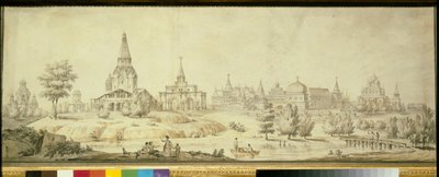 View of the Kolomenskoie District in Moscow by Giacomo Quarenghi