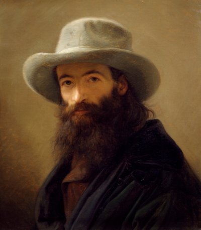 Self-Portrait Wearing Oriental Dress by Giacomo Trecourt