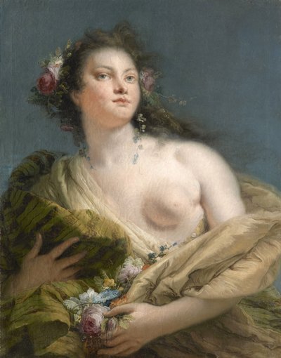 Portrait of a Lady as Flora, c1760 by Giambattista Tiepolo