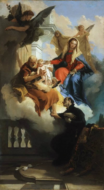 The Holy Family Appearing in a Vision to Saint Cajetan by Giambattista Tiepolo